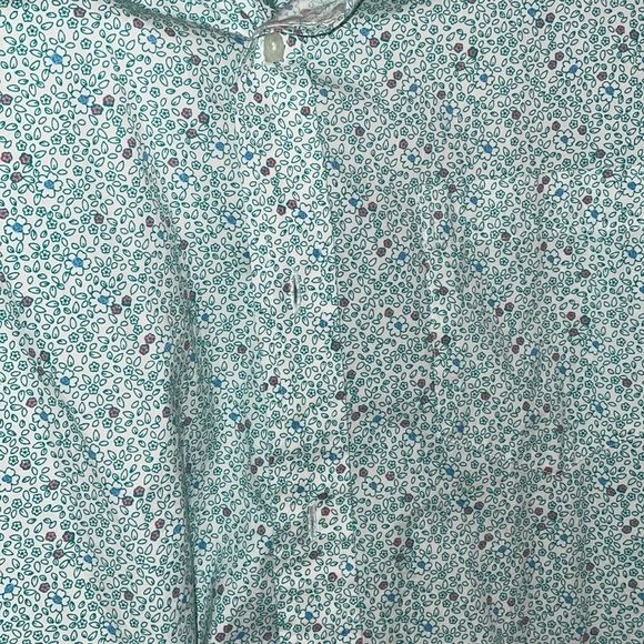 Crown and Ivy Mens L button down floral print - Picture 3 of 3
